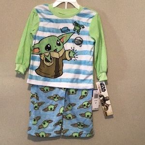 Star Wars Baby Yoda 2pc Pajama Set 2T New
